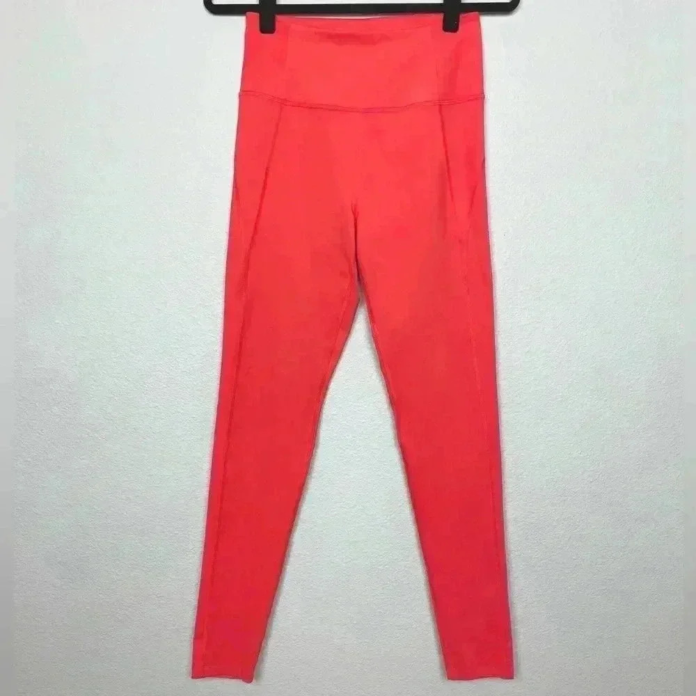GIRLFRIEND COLLECTIVE Women's Medium Bright Orange High-Rise Compressive Legging